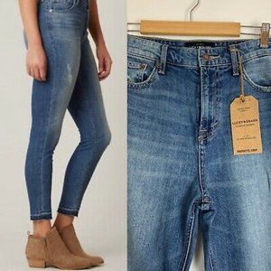 Lucky Brand Bridgette Crop dark blue jeans